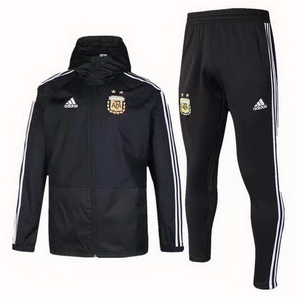 Rompevientos Argentina Conjunto Completo 2018/19 Negro